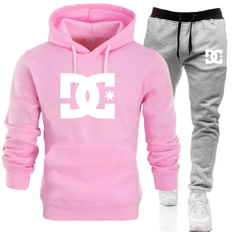 Outdoor Sportswear - طقم هودي وبنطلون كاجوال للرجال لخريف