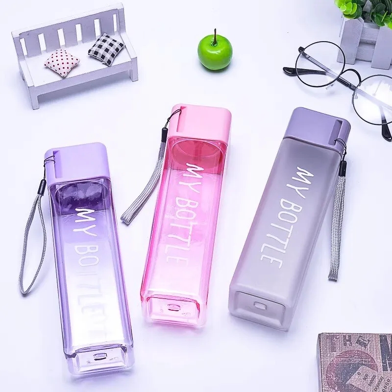 Outdoor Sport Glass Water Bottle - 450 مل، قطعة واحدة من كوب