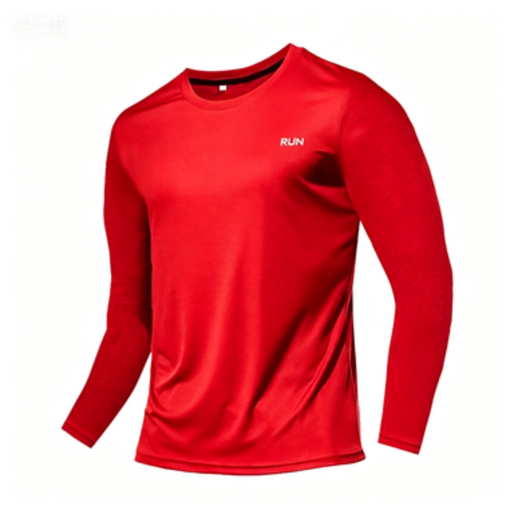 Outdoor Sportswear - قميص رياضي كاجوال بأكمام طويلة وياقة