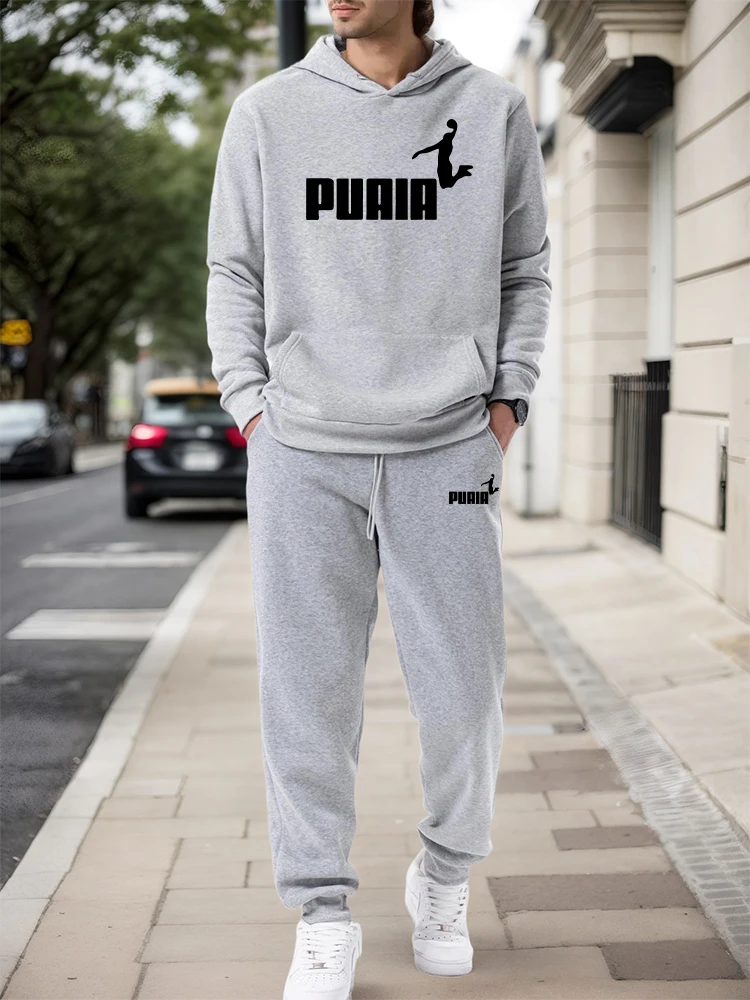Outdoor Sportswear - طقم رجالي/هودي/بنطلون خريف وشتاء 2026، ملابس