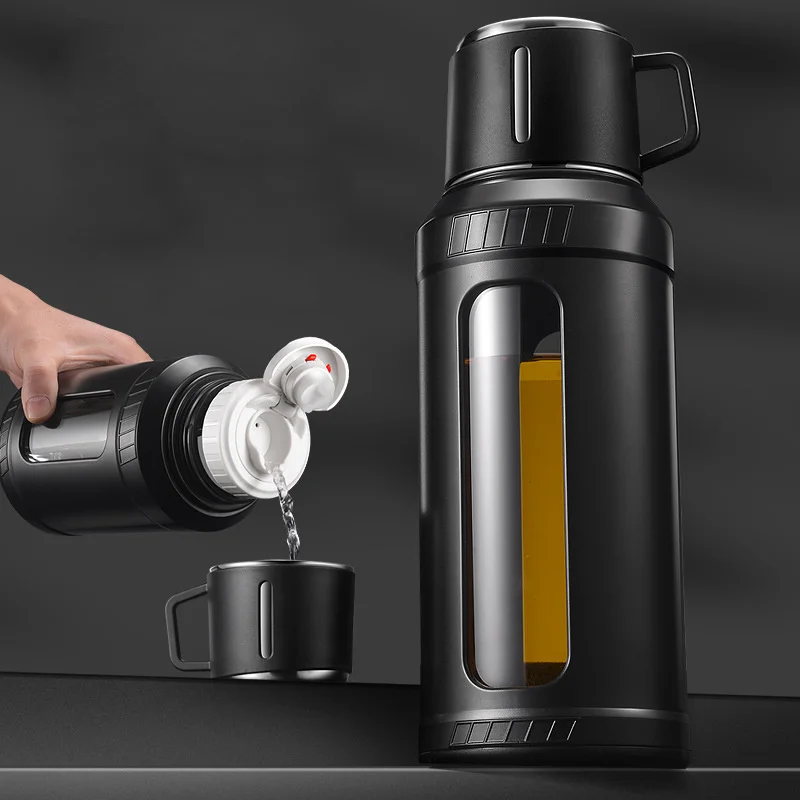 Outdoor Sport Glass Water Bottle - زجاجة ماء زجاجية كبيرة السعة 2