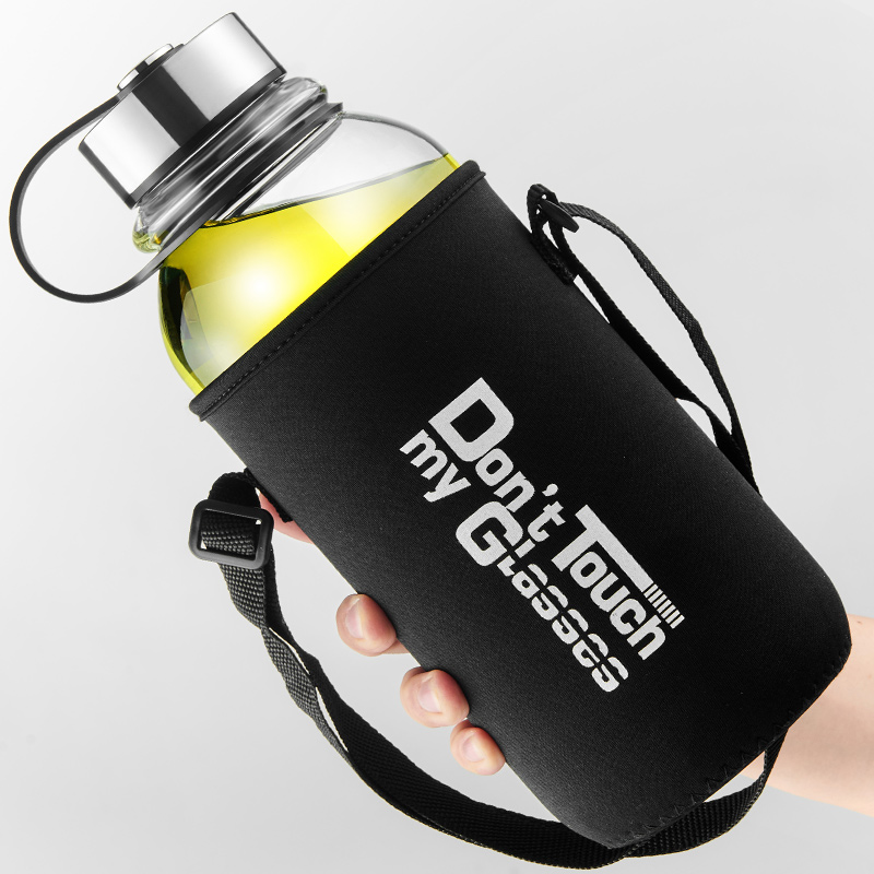 GIANXI سعة كبيرة زجاج زجاجات ا - مراجعة Outdoor Sport Glass Water Bottle وسعره