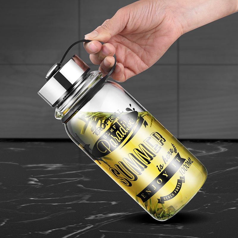 GIANXI سعة كبيرة زجاج زجاجات ا - مراجعة Outdoor Sport Glass Water Bottle وسعره