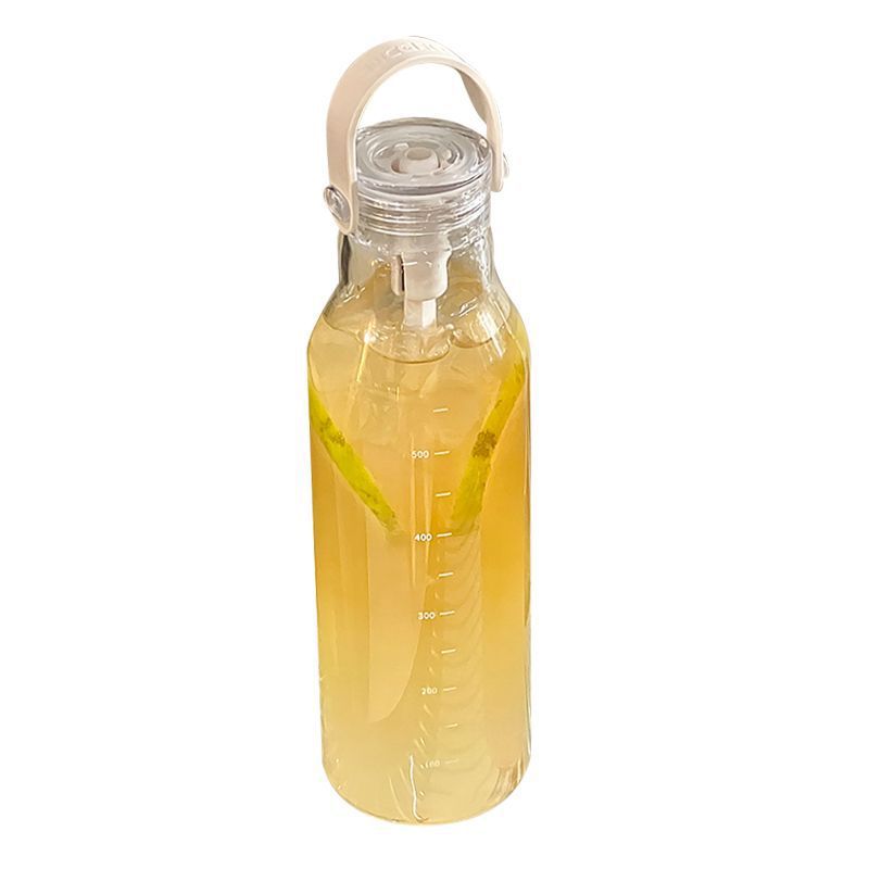 زجاجة مياه زجاجية سميكة 600 مل - مراجعة Outdoor Sport Glass Water Bottle وسعره