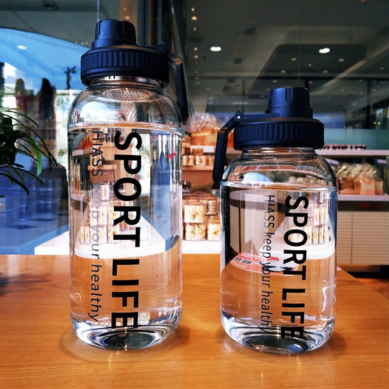 700 مللي/1000 مللي سعة كبيرة ا - مراجعة Outdoor Sport Glass Water Bottle وسعره