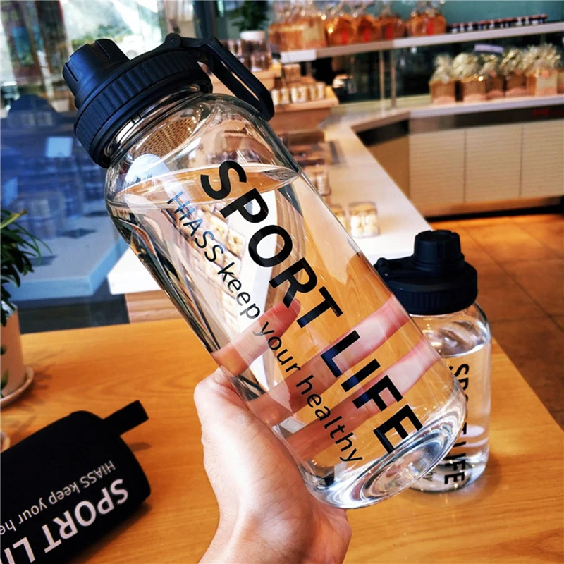 700 مللي/1000 مللي سعة كبيرة ا - مراجعة Outdoor Sport Glass Water Bottle وسعره