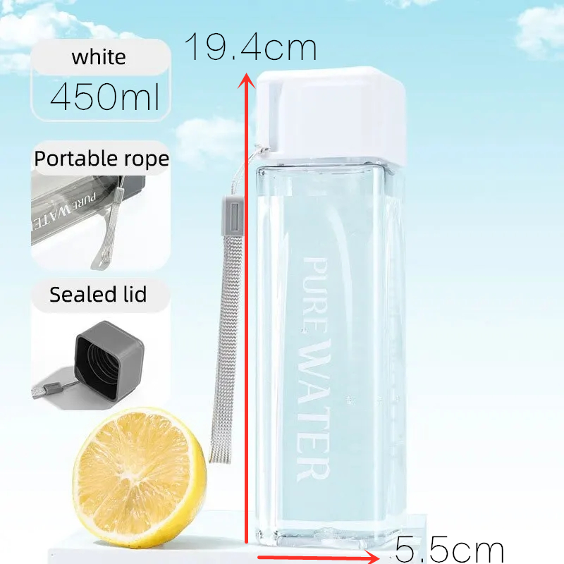 450 مل، قطعة واحدة من كوب الشر - مراجعة Outdoor Sport Glass Water Bottle وسعره