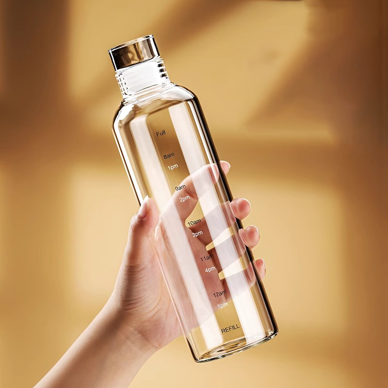 FOME زجاجة مياه رياضية زجاجية  - مراجعة Outdoor Sport Glass Water Bottle وسعره