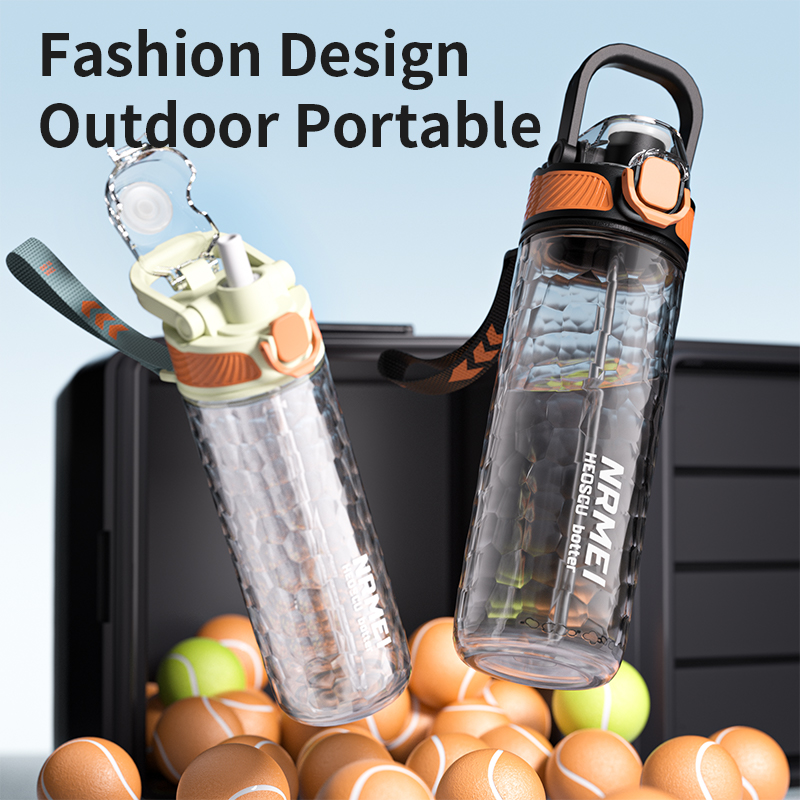زجاجات مياه رياضية صيفية مع شف - مراجعة Outdoor Sport Glass Water Bottle وسعره