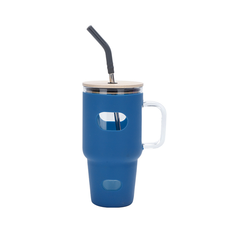 32 أوقية المحمولة سيليكون الزج - مراجعة Outdoor Sport Glass Water Bottle وسعره