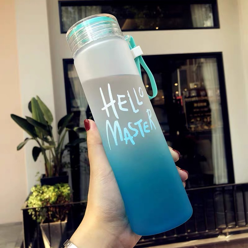 كوب حروف سيليكون رياضي سعة 350 - مراجعة Outdoor Sport Glass Water Bottle وسعره