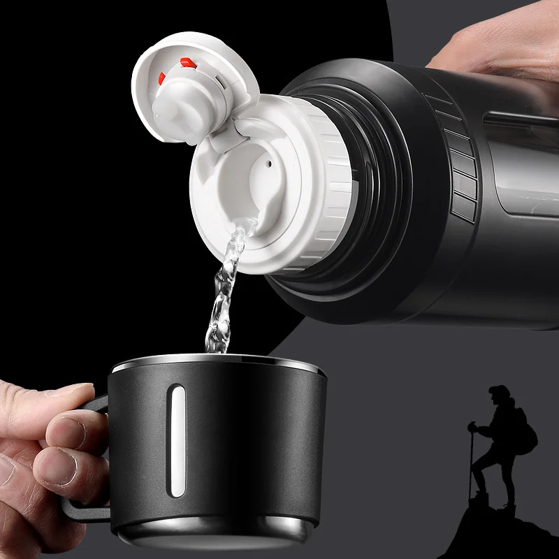 زجاجة ماء زجاجية كبيرة السعة 2 - مراجعة Outdoor Sport Glass Water Bottle وسعره